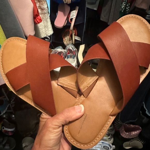 Target Women's Sandals - Brown and Tan - Picture 1 of 3